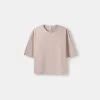 Kortärmad T-shirt i boxy passform Kortärmad T-shirt i boxy passform