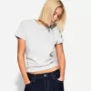 Kortärmad T-shirt i kraftig bomull