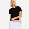 Kortärmad T-shirt i kraftig bomull Kortärmad T-shirt i kraftig bomull