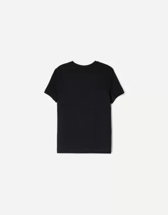 Kortärmad T-shirt i kraftig bomull