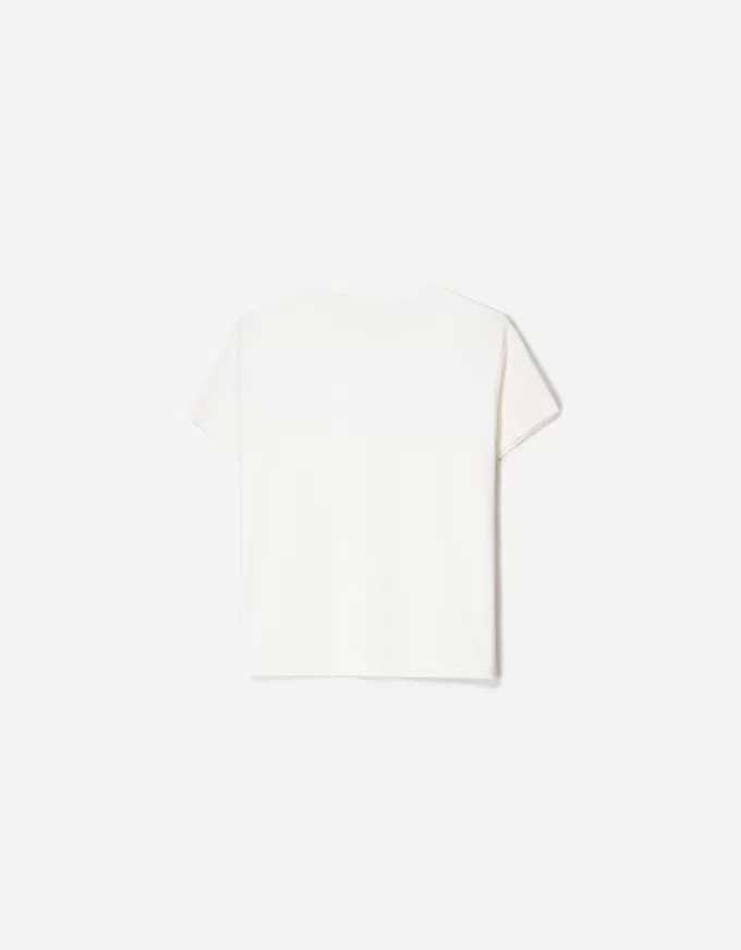 Kortärmad T-shirt i kraftig bomull Kortärmad T-shirt i kraftig bomull