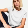 Kortärmad T-shirt i kraftig bomull