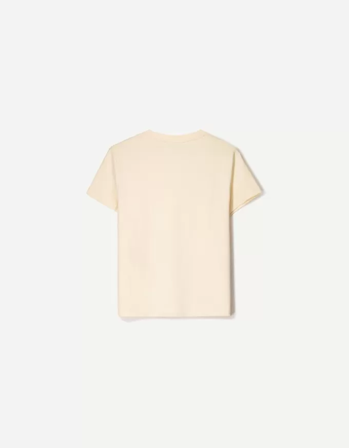 Kortärmad T-shirt i kraftig bomull Kortärmad T-shirt i kraftig bomull