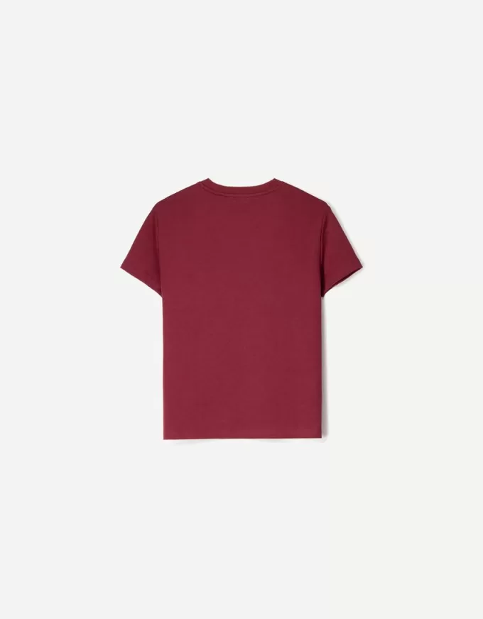 Kortärmad T-shirt i kraftig bomull Kortärmad T-shirt i kraftig bomull
