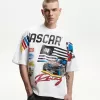 Kortärmad T-shirt med Nascar-tryck Kortärmad T-shirt med Nascar-tryck