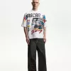 Kortärmad T-shirt med Nascar-tryck Kortärmad T-shirt med Nascar-tryck