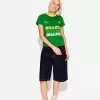 Kortärmad T-shirt med kontrasttryck