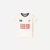 Kortärmad T-shirt med kontrasttryck