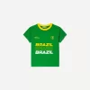 Kortärmad T-shirt med kontrasttryck