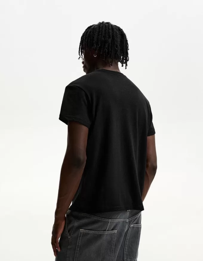 Kortärmad T-shirt med slubeffekt Kortärmad T-shirt med slubeffekt