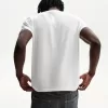 Kortärmad T-shirt med slubeffekt