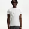 Kortärmad T-shirt med slubeffekt