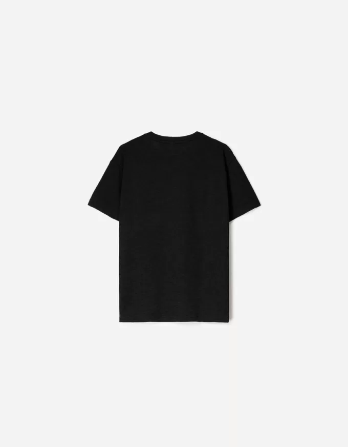 Kortärmad T-shirt med slubeffekt Kortärmad T-shirt med slubeffekt