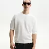 Kortärmad T-shirt med struktur Kortärmad T-shirt med struktur