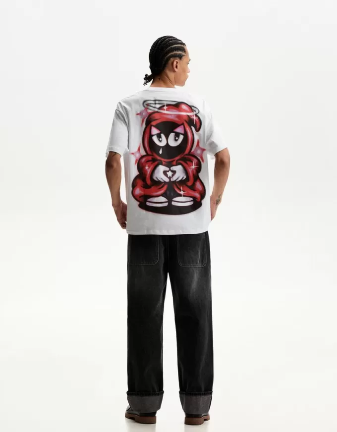 Kortärmad T-shirt med tryck Kortärmad T-shirt med tryck
