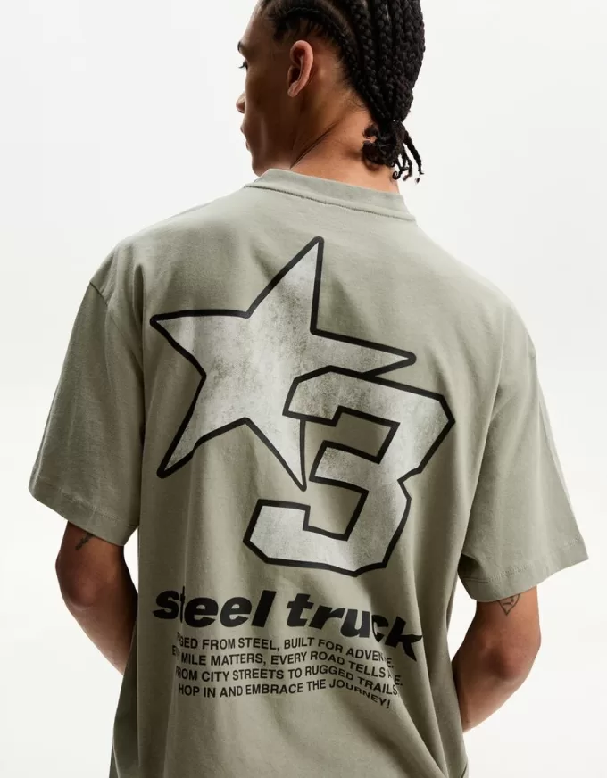 Kortärmad T-shirt med tryck Kortärmad T-shirt med tryck