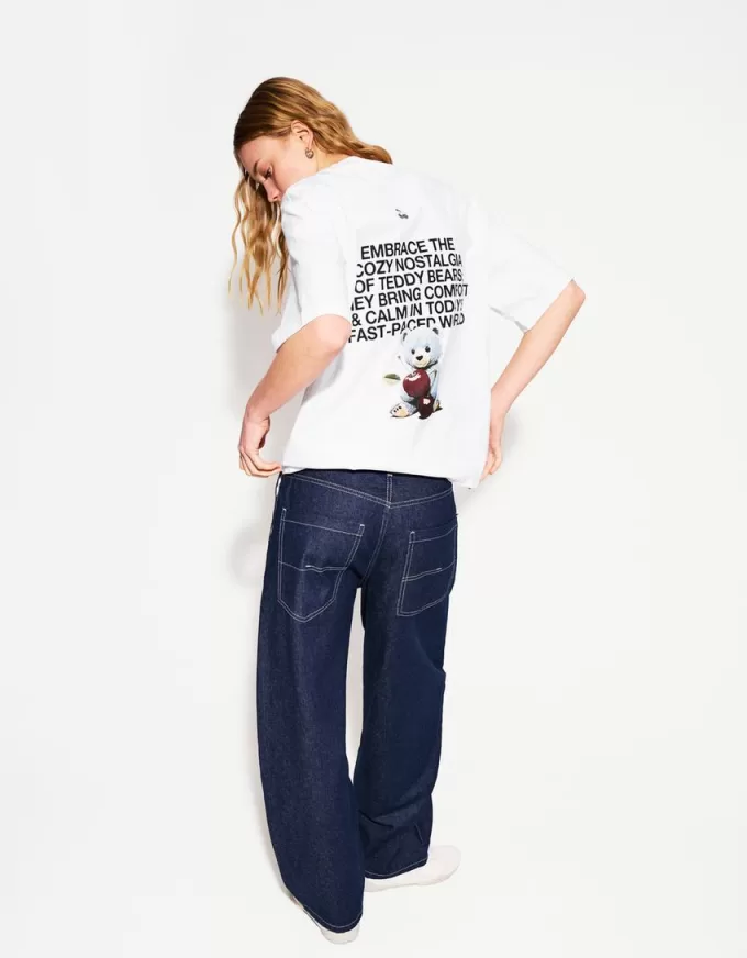 Kortärmad T-shirt med tryck Kortärmad T-shirt med tryck