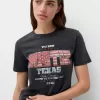 Kortärmad T-shirt med tryck