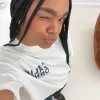 Kortärmad T-shirt med tryck