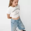 Kortärmad T-shirt med tryck