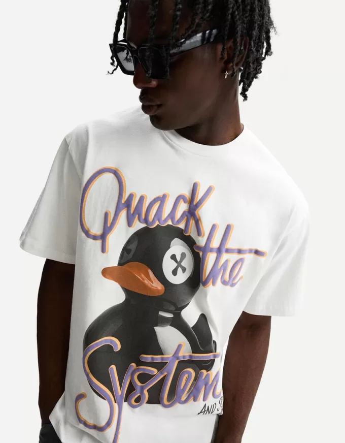 Kortärmad T-shirt med tryck Kortärmad T-shirt med tryck