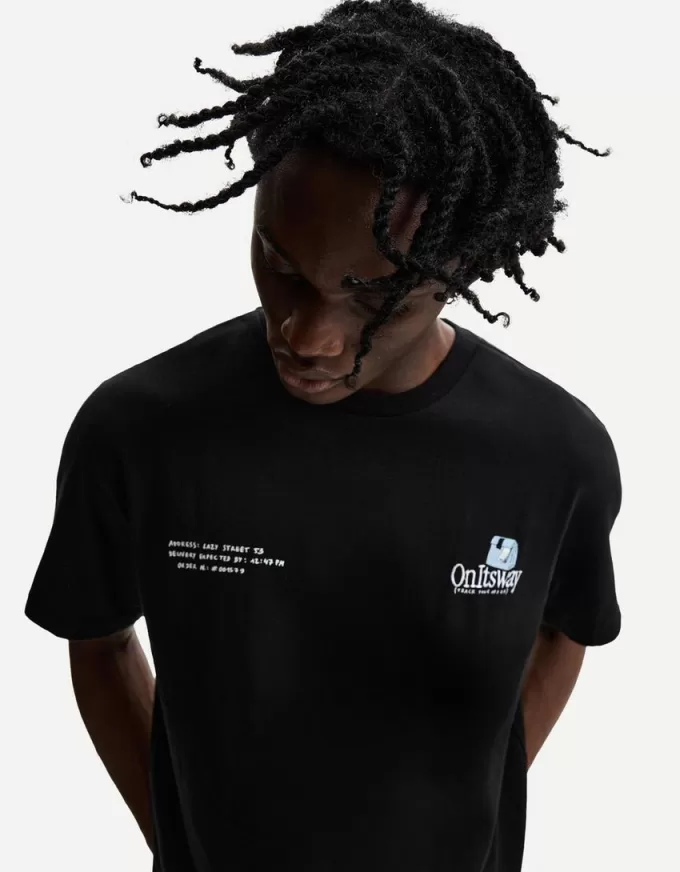 Kortärmad T-shirt med tryck Kortärmad T-shirt med tryck