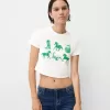 Kortärmad T-shirt med tryck
