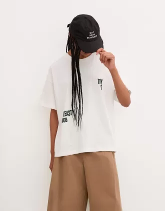 Kortärmad T-shirt med tryck