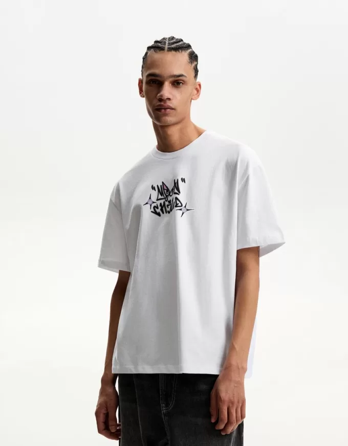 Kortärmad T-shirt med tryck Kortärmad T-shirt med tryck
