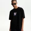 Kortärmad T-shirt med tryck Kortärmad T-shirt med tryck