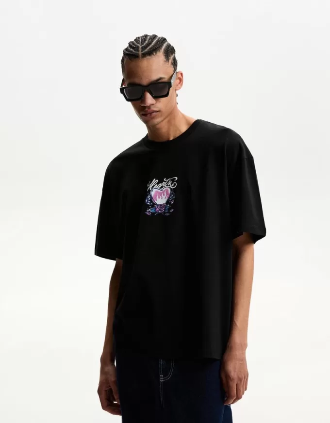 Kortärmad T-shirt med tryck Kortärmad T-shirt med tryck