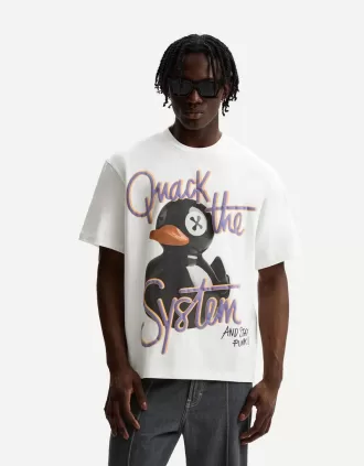 Kortärmad T-shirt med tryck