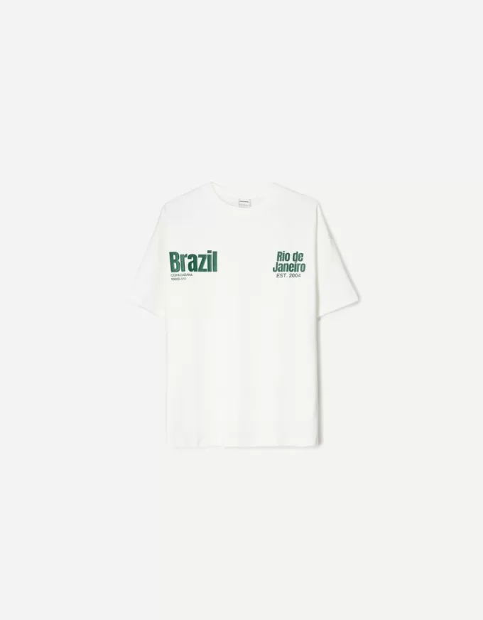 Kortärmad T-shirt med tryck Kortärmad T-shirt med tryck