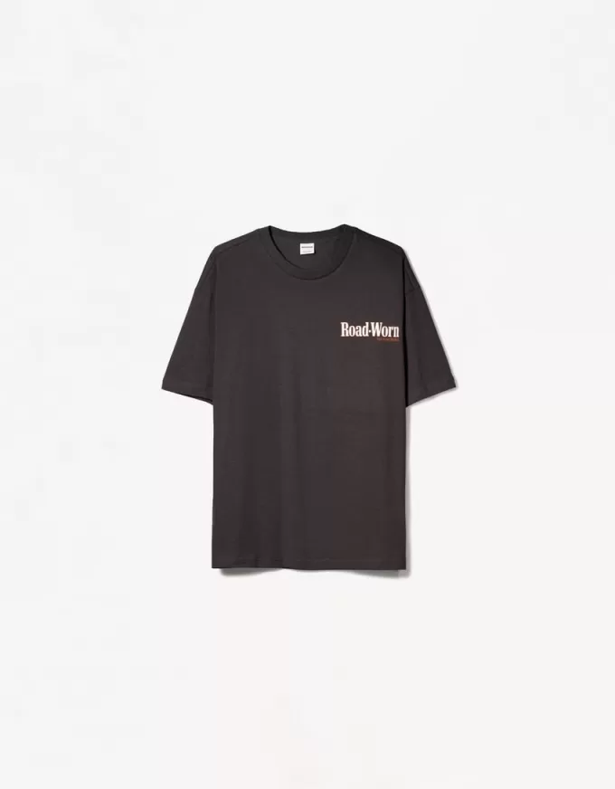 Kortärmad T-shirt med tryck Kortärmad T-shirt med tryck