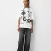 Kortärmad T-shirt med tryck Kortärmad T-shirt med tryck