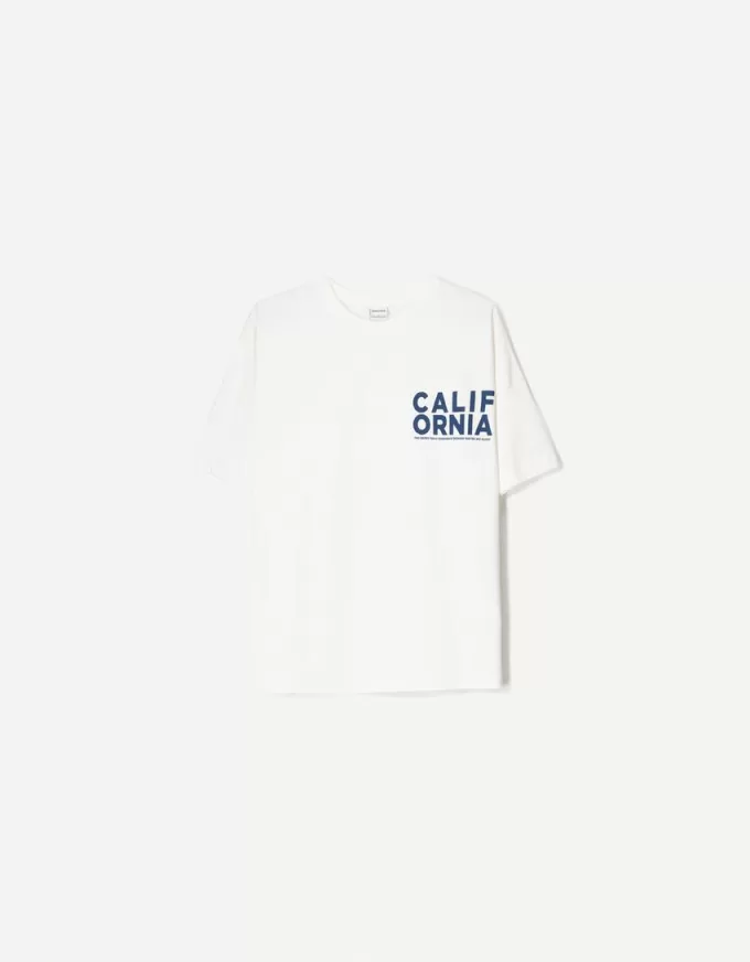 Kortärmad T-shirt med tryck
