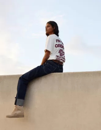 Kortärmad T-shirt med tryck
