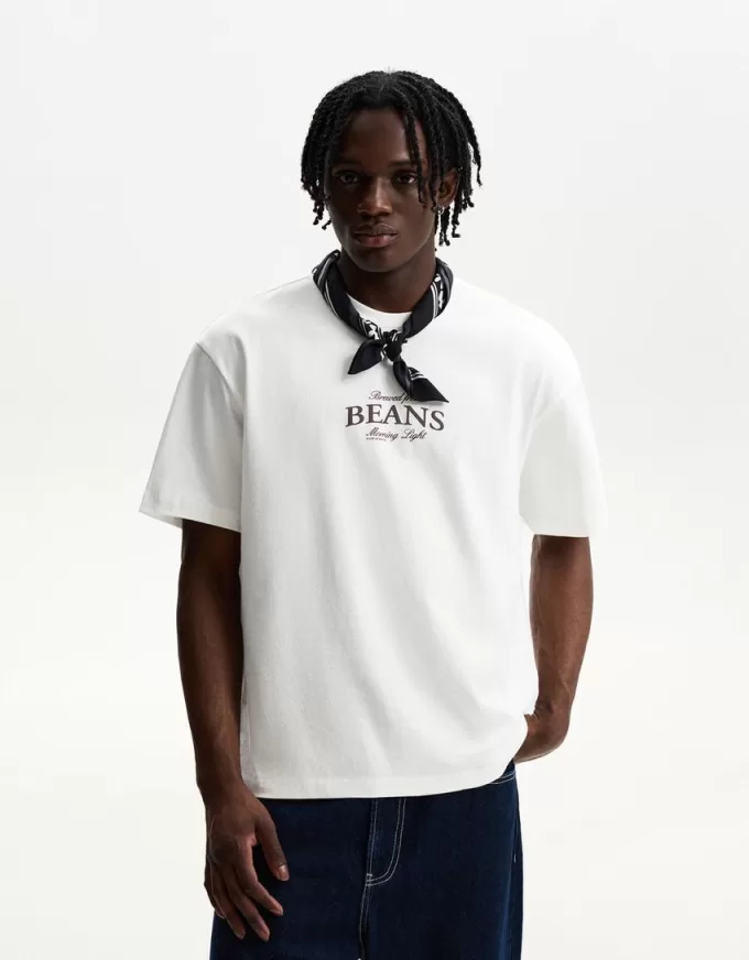 Kortärmad T-shirt med tryck Kortärmad T-shirt med tryck