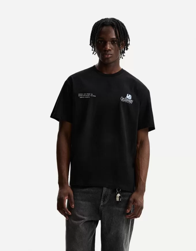 Kortärmad T-shirt med tryck Kortärmad T-shirt med tryck