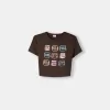 Kortärmad T-shirt med tryck
