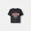 Kortärmad T-shirt med tryck