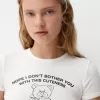 Kortärmad T-shirt med tryck