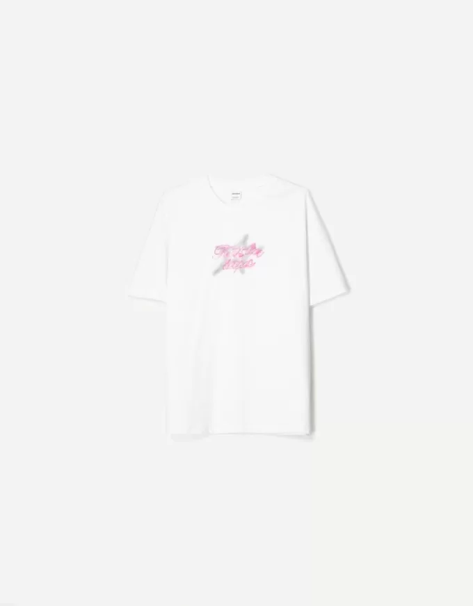 Kortärmad T-shirt med tryck Kortärmad T-shirt med tryck