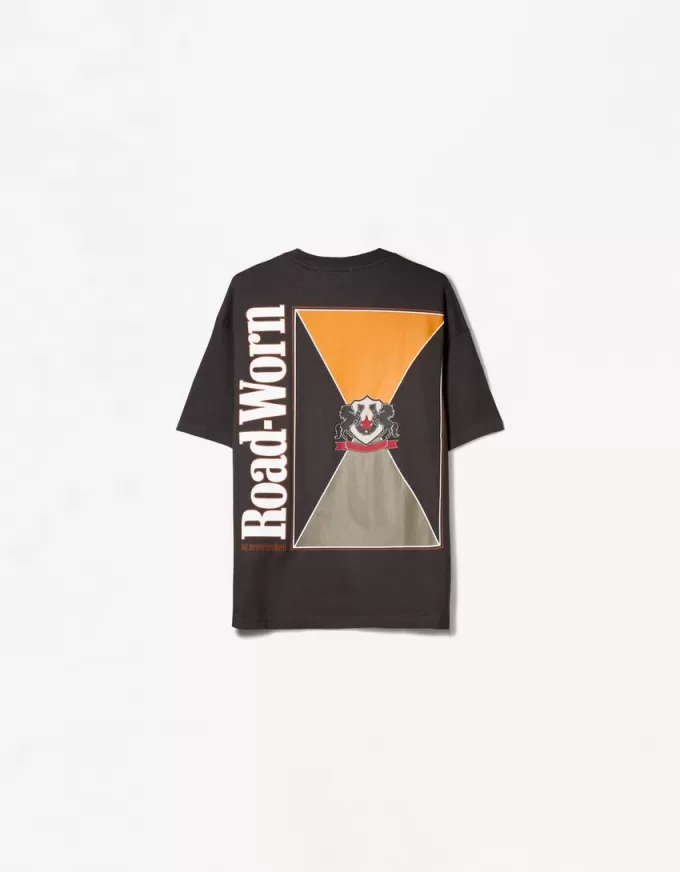 Kortärmad T-shirt med tryck Kortärmad T-shirt med tryck
