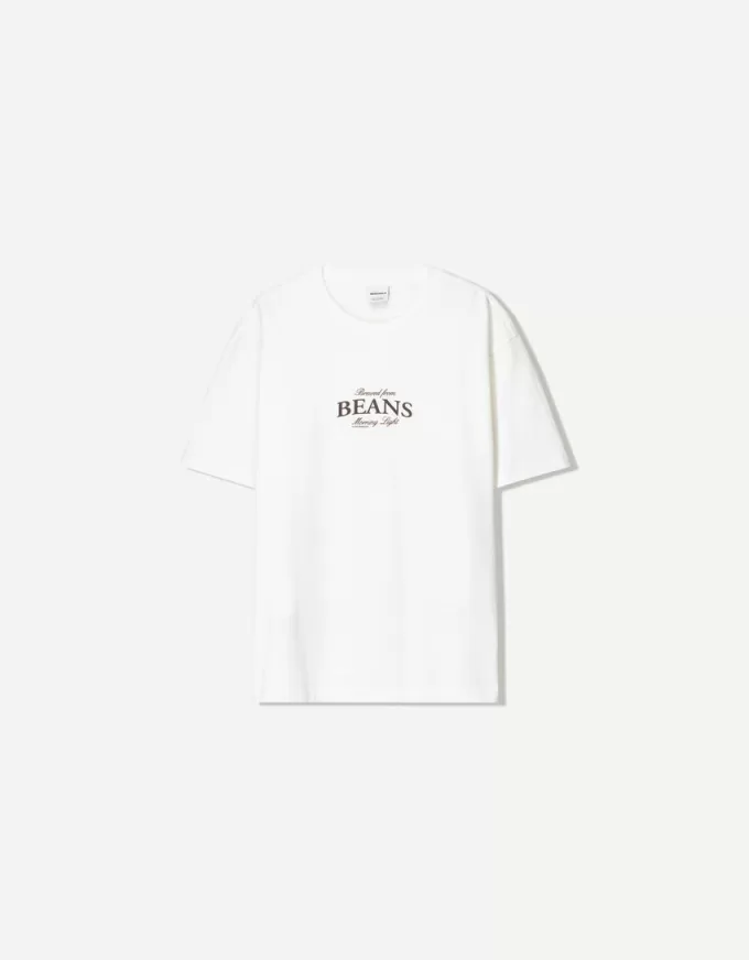Kortärmad T-shirt med tryck Kortärmad T-shirt med tryck