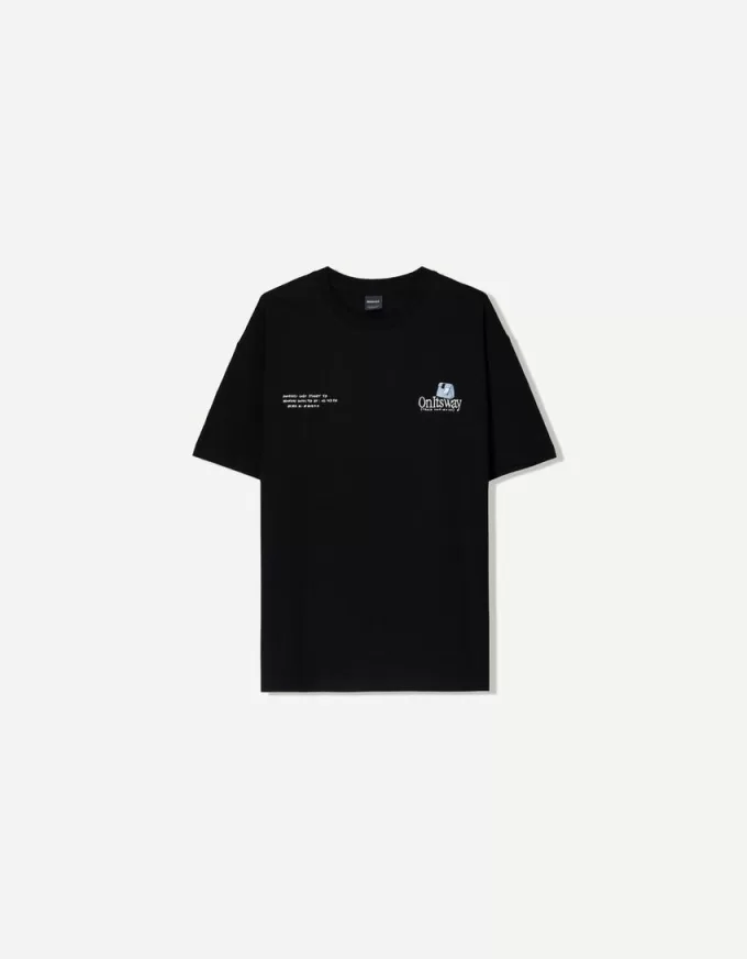 Kortärmad T-shirt med tryck Kortärmad T-shirt med tryck