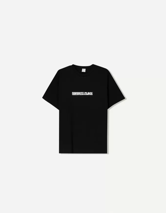 Kortärmad T-shirt med tryck Kortärmad T-shirt med tryck
