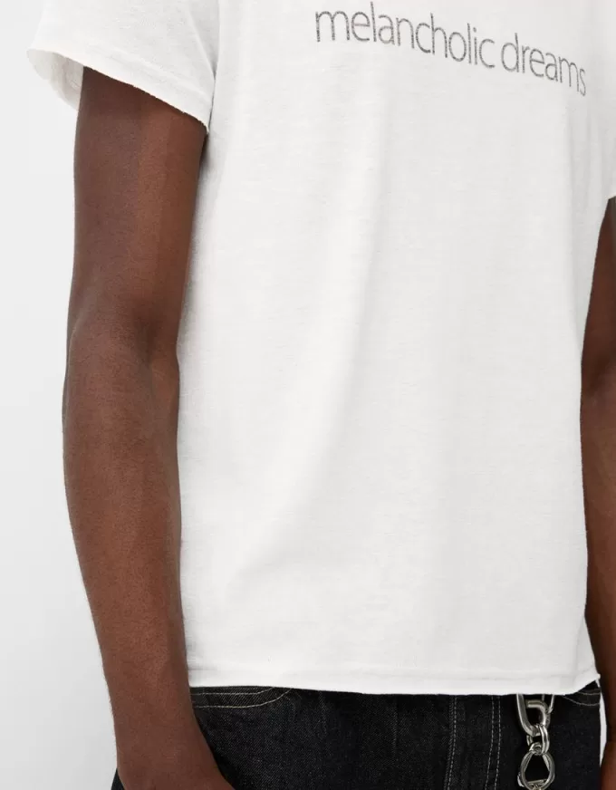 Kortärmad T-shirt med tryck Kortärmad T-shirt med tryck