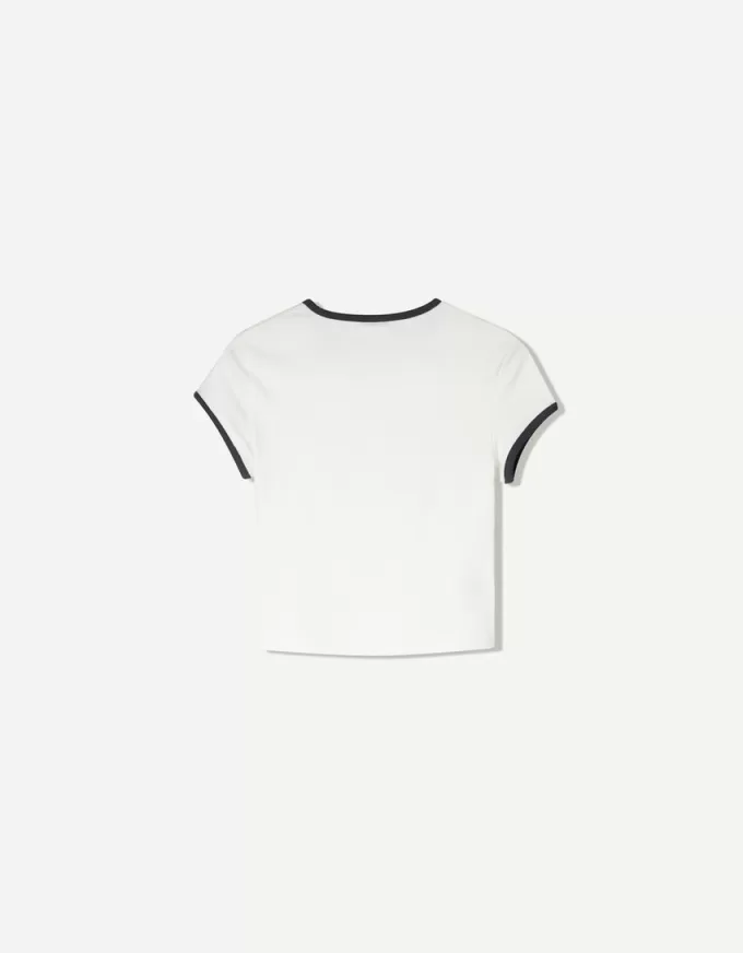 Kortärmad T-shirt med tryck Kortärmad T-shirt med tryck