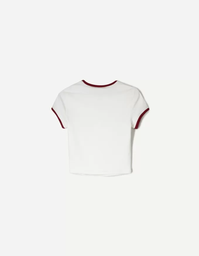 Kortärmad T-shirt med tryck Kortärmad T-shirt med tryck